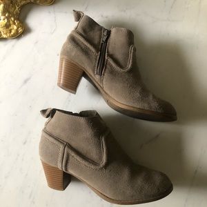 Taupe ankle boots